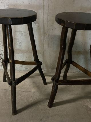 Tabourets de bar rustiques