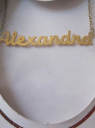 collier prénom ALEXANDRA