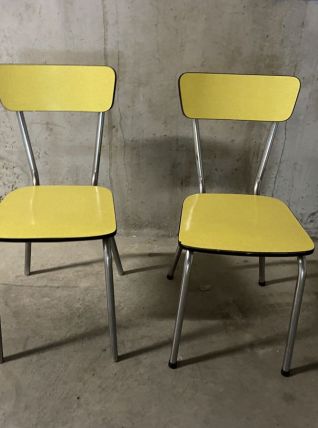 Chaises en formica années 60