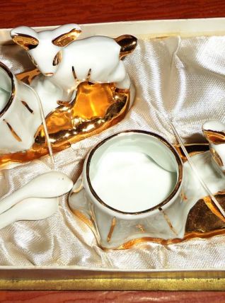 SALIÈRE   POIVRIÈRE PORCELAINE DE PARIS