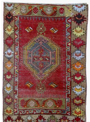 Tapis ancien Turc Anatolian fait main, 1B28