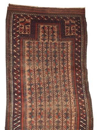 Tapis ancien Afghan Baluch fait main, 1B219