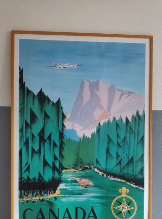 affiche publicitaire Air France - Canada