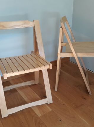 Chaises pliantes, ensemble de deux