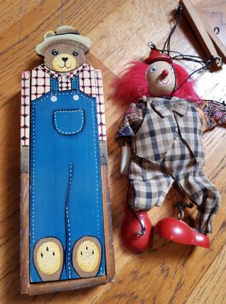 Plumier en bois vintage