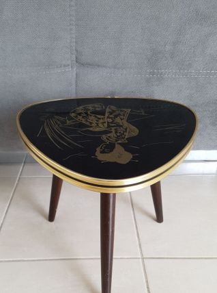 Porte plante triangulaire, tripode pieds compas