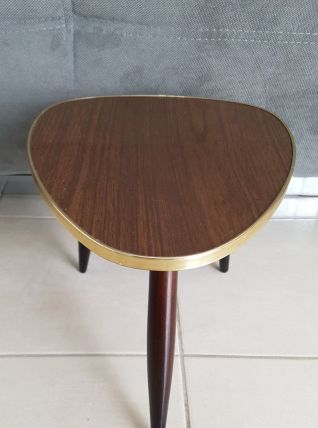 Porte plante vintage formica,table d appoint, guéridon