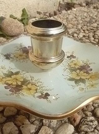 bougeoir  chance glass , pilkington, vintage