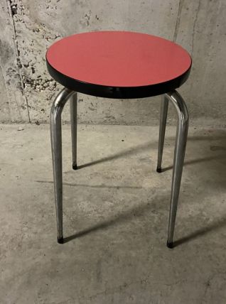 Tabouret en formica années 70
