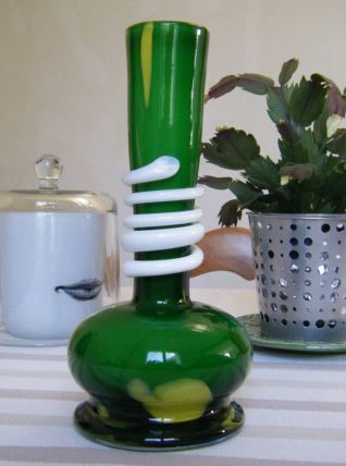 Vase Vintage opaline de Florence style art déco