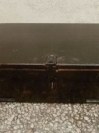  caisse en bois ,noire