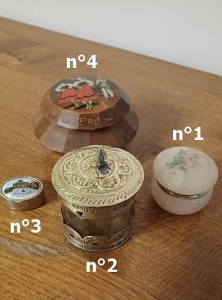 lot de 4 petites boîtes