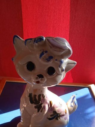 joli vase en barbotine italie signé 