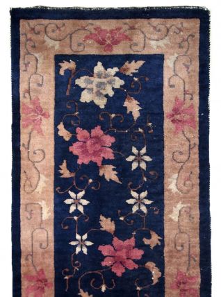 Tapis ancien Chinois Art Deco fait main, 1B608