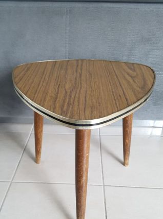 Grand porte plante vintage en formica,tripode