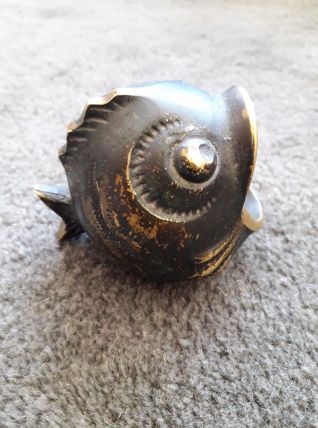 Poisson en bronze des années 40