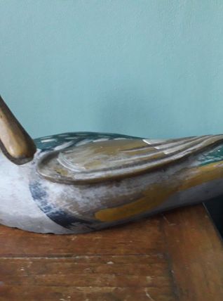 Ancien canard décoratif en bois