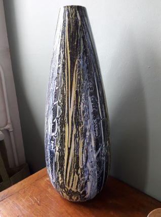 Grand vase vintage signé