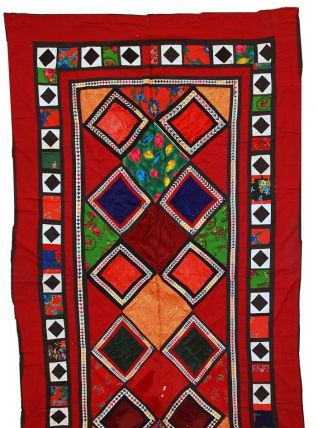 Tapis vintage Ouzbek Suzani fait main, 1C46