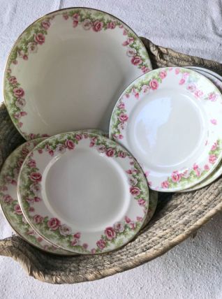 Service à gâteaux porcelaine anglaise