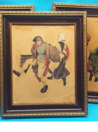 3 Lithographies Pieter Brueghel the Helder (1556) - 