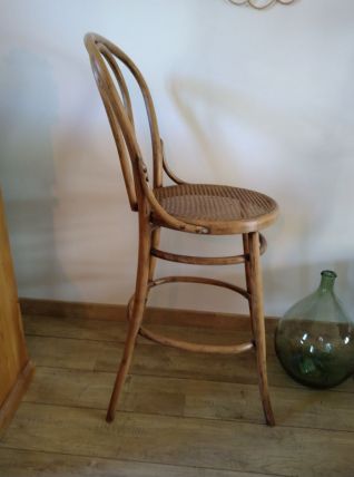 Véritable Chaise de bar cannée année 40