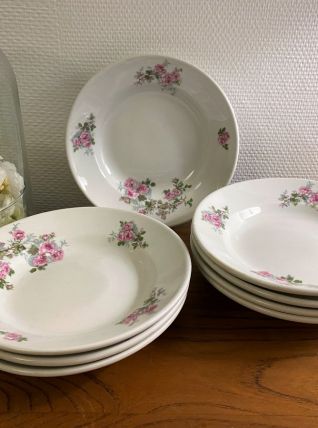 8 assiettes à potage Léon Guez Marseille