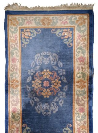 Tapis vintage Chinois Art Deco fait main, 1B721