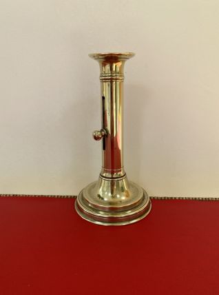 Joli chandelier bougeoir vintage en laiton 