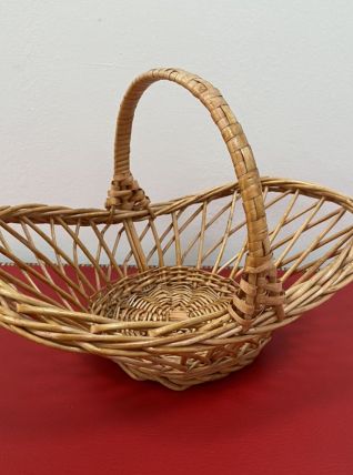Joli panier / corbeille en rotin osier