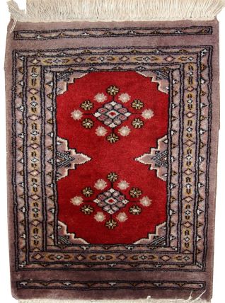 Tapis vintage Ouzbek Bukhara fait main, 1C320
