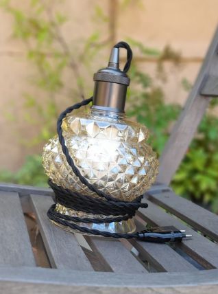 Baladeuse tulipe pointe de diamant ambré 