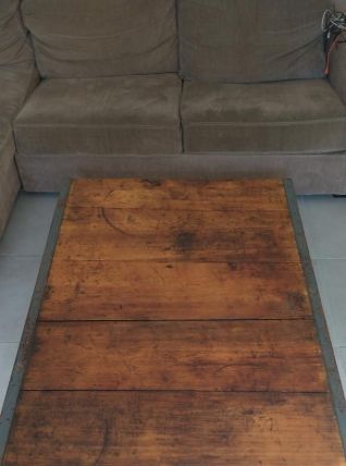 Table basse industrielle bois/métal