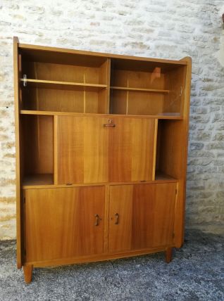 Secrétaire en chêne des années 50