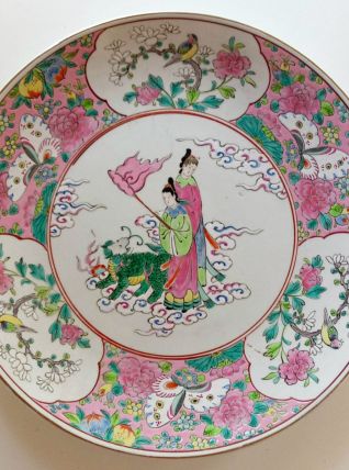 Plat asiatique, japonais, porcelaine, 36,5 cm