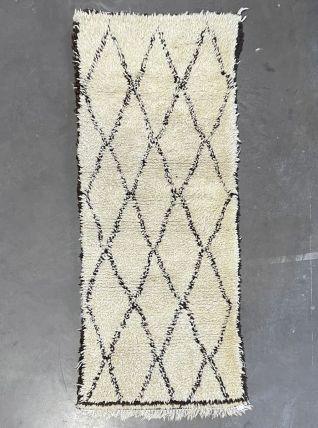 Tapis berbere marocain Beni Ouarain 85x210 cm