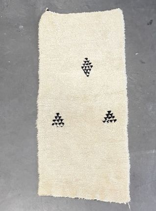 Tapis berbere marocain Beni Ouarain 100x210 cm