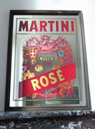 Ancien miroir publicitaire Martini 