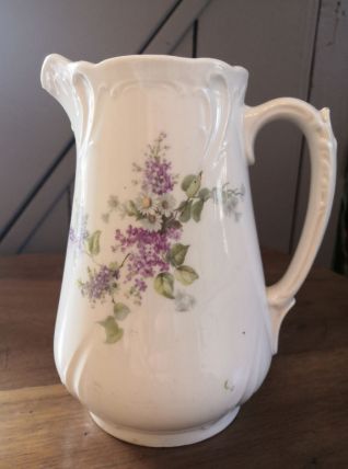 Pichet fleuri vintage