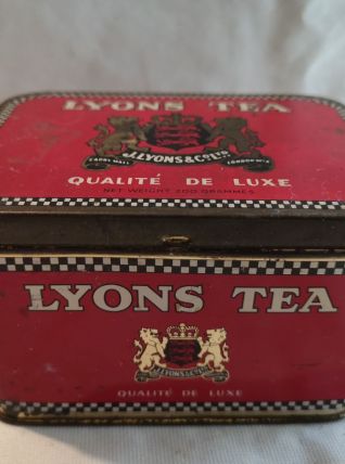 Ancienne BOITE TOLE Anglaise LYONS Tea 