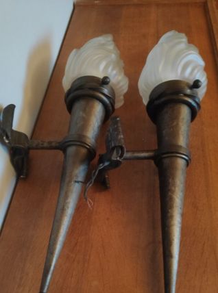 appliques murales flambeaux