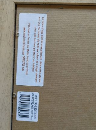 Jolie tableau de provençal reproduction en Marouflage