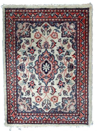 Tapis vintage Indo-Tabriz fait main, 1C749