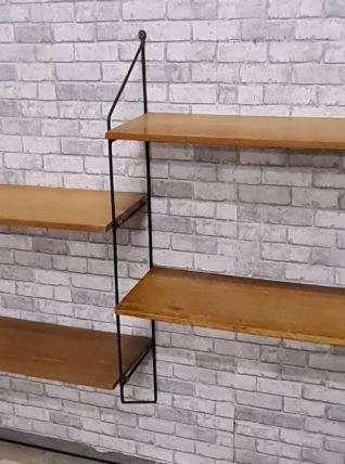 tres grande etagere fafrication allemand  1960   ,,,70s bois