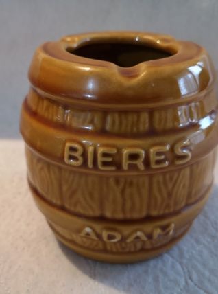 Cendrier tonneau Bière adam céramique de DESVRES