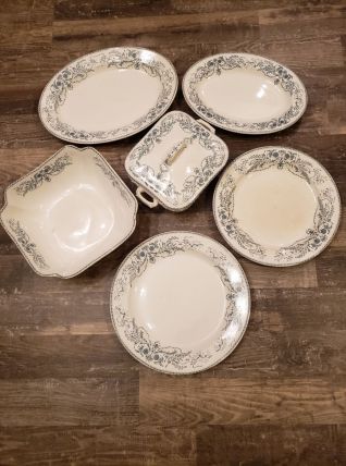 Ensemble de 6 plats RUBIS Boch frères