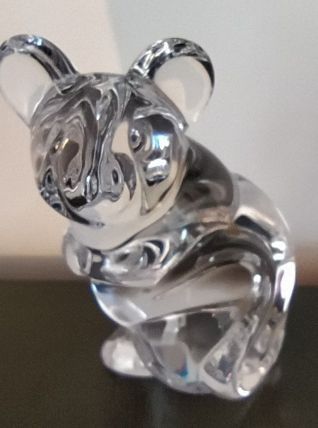 Petite souris en Cristal DAUM France