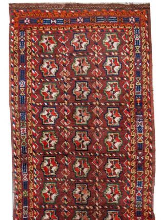 Tapis ancien Persan Kurdish fait main, 1C499