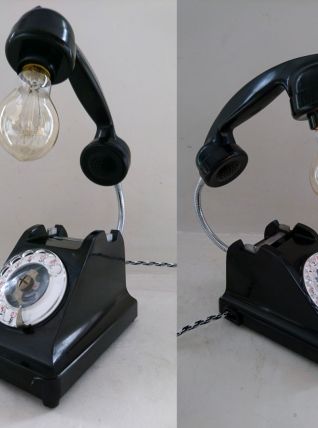 Lampe Téléphone Vintage U43 - Téléphone Rétro Bakélite