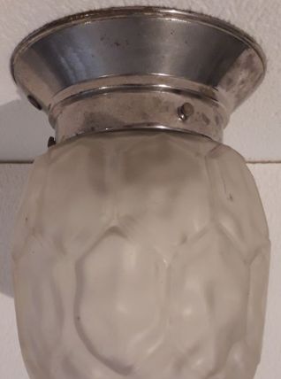 plafonnier en verre opaque